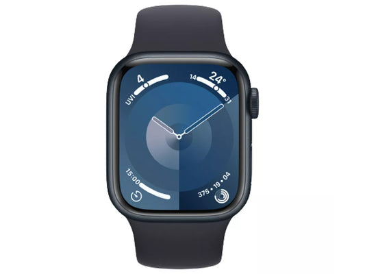 Apple Smart Watch Series 9 GPS + Cellular 45mm Midnight Aluminium Case with Midnight Sport Band M/L