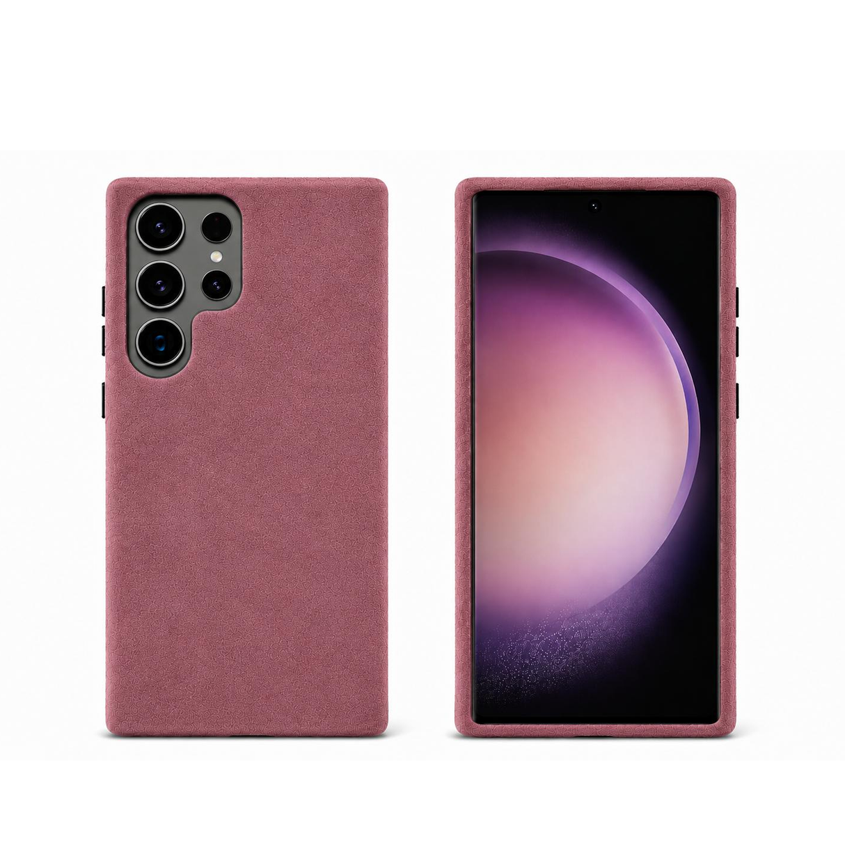 Spectre Samsung S23 Ultra - Alcantara Case - Dirty Pink