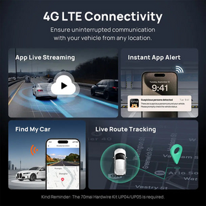 70 مي كاميرا سيارة بدقة 4K، رؤية شاملة 360°، مزودة بمستشعرين سوني ستارفيس 2  بتقنية الذكاء الاصطناعي 2.0 – كاميرا أمامية وخلفية