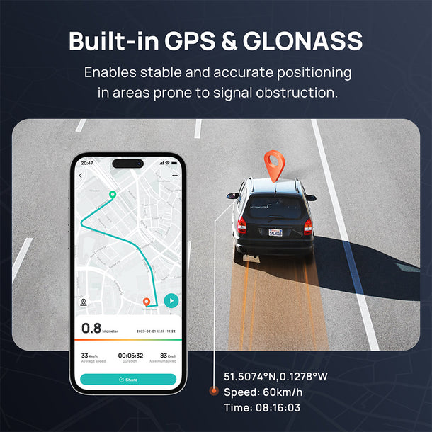 70  مي كاميرا M500 بدقة 2.7K عالية الدقة مع ذاكرة eMMC مدمجة بسعة 128 جيجابايت، ومجال رؤية 170 درجة وتسجيل HDR