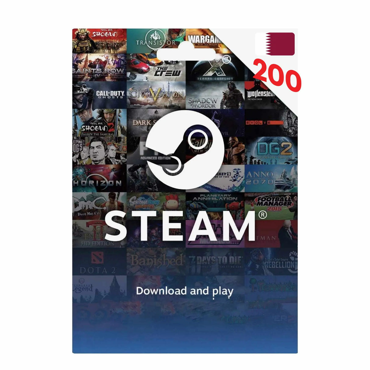 Steam Wallet Pin 200 QAT
