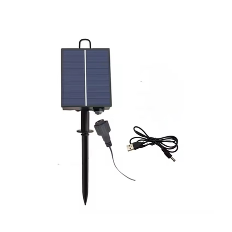 سلسلة مصابيح LED شمسية مزخرفة بتصميمات لمبات متعددة للاستخدام الداخلي والخارجي - 5 أمتار - 10 لمبات - مقاومة للماء