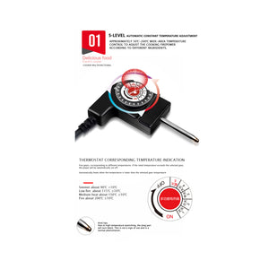 وعاء طهي كهربائي متعدد الاستخدامات 9 في 1 – بسعة 9 لترات