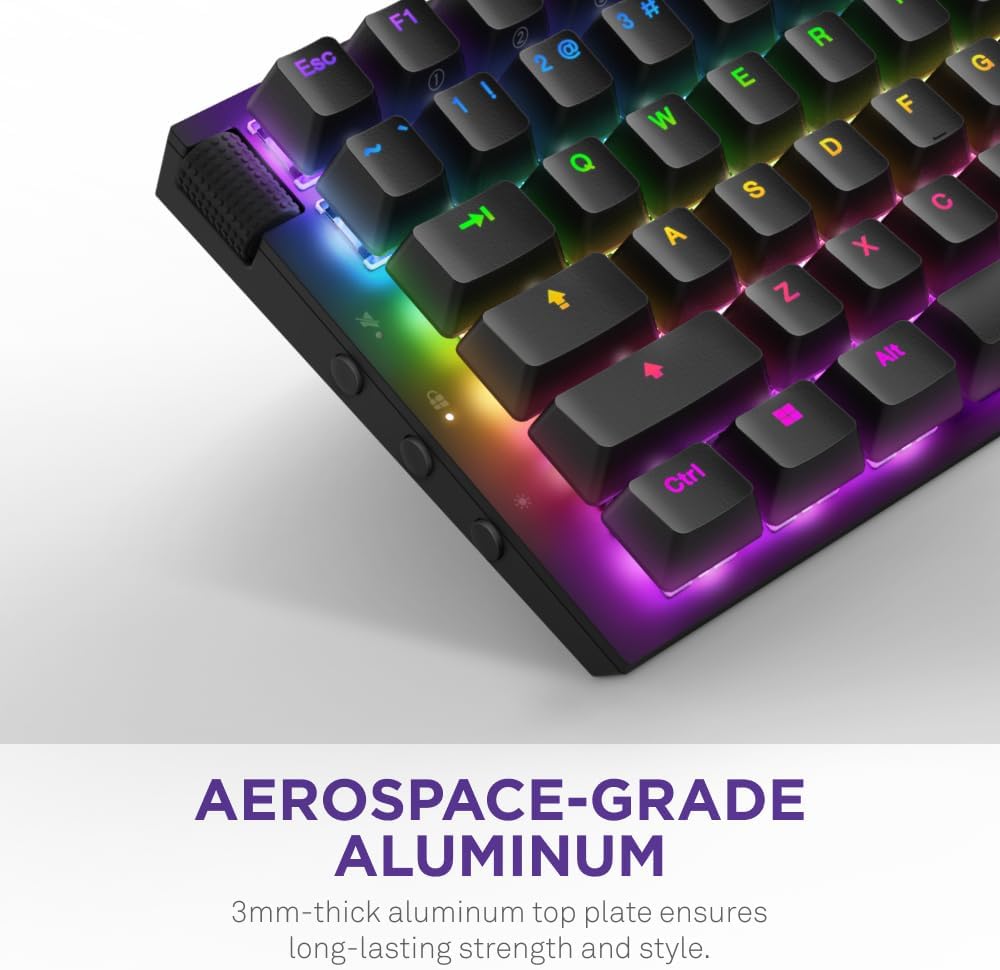 إن زد إكس تي فانكشن 2 ميني تي كيه إل كيبورد ألعاب بصرية سلكية (مفاتيح إن زد إكس تي سويفت أوبتيكال ) - أسود