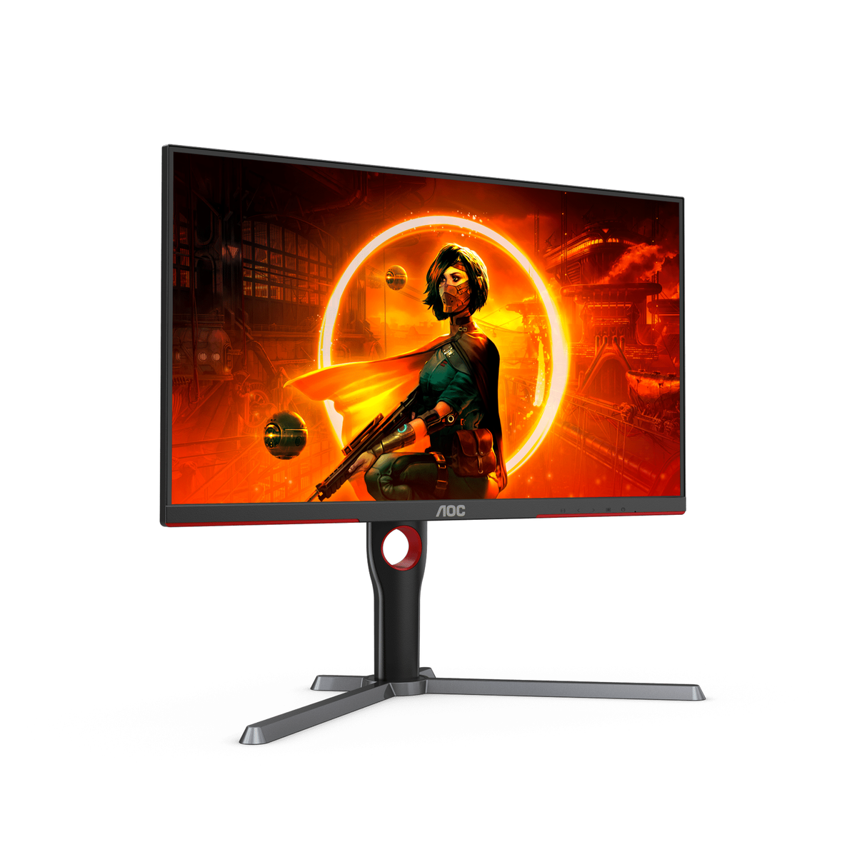 إيه أو سي U27G3X شاشة ألعاب 27 بوصة 4K UHD IPS - 160 هرتز - 1 مللي ثانية - HDMI 2.1 أداپتيف سينك - أسود