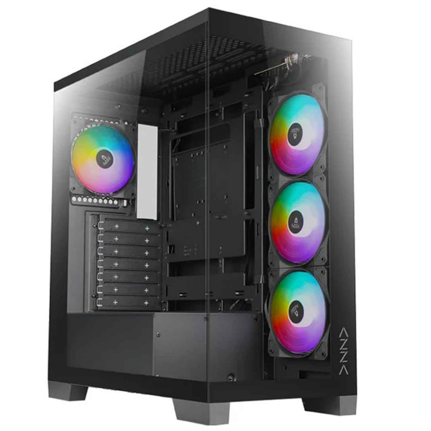 AZZA Cove Mid-Tower PC Case - Black – Zayoom