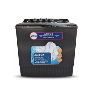 Admiral 28Kg Twin Tub Washer - Grey - ADTT28KUWCP