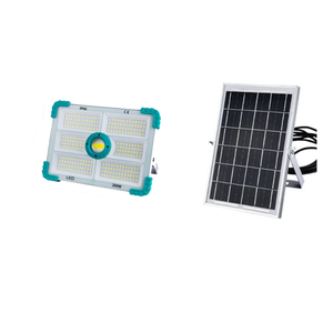 مصباح إسقاط ليد شمسي قابل للفصل بقدرة 200 واط مع جهاز تحكم عن بعد – إضاءة خارجية للحدائق والشوارع والمزيد