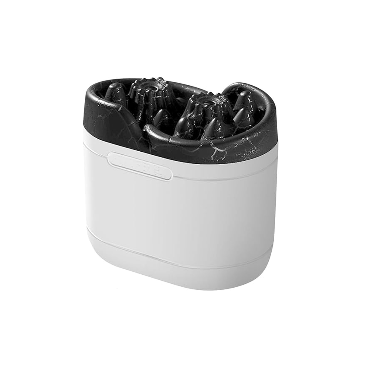 مرطّب هواء وناشر زيوت عطرية مع ضوء ليلي بركاني ملون - 300 مل - أبيض