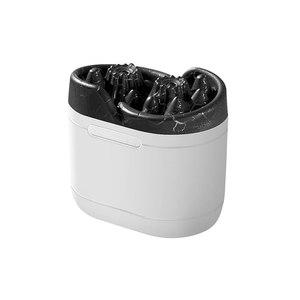 مرطّب هواء وناشر زيوت عطرية مع ضوء ليلي بركاني ملون - 300 مل - أبيض