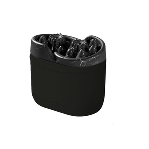 مرطّب هواء وناشر زيوت عطرية مع ضوء ليلي بركاني ملون - 300 مل - أسود