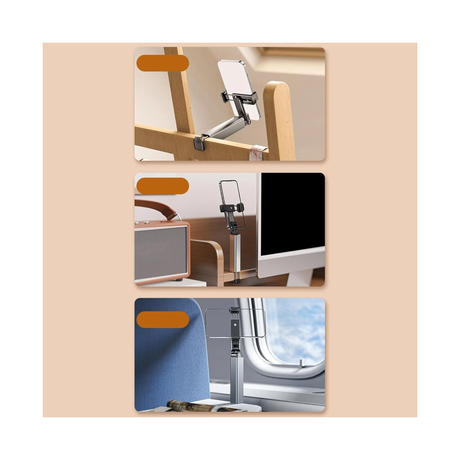 Airplane Trip Phone Holder Foldable Compact Phone Mount for Outdoor Flying