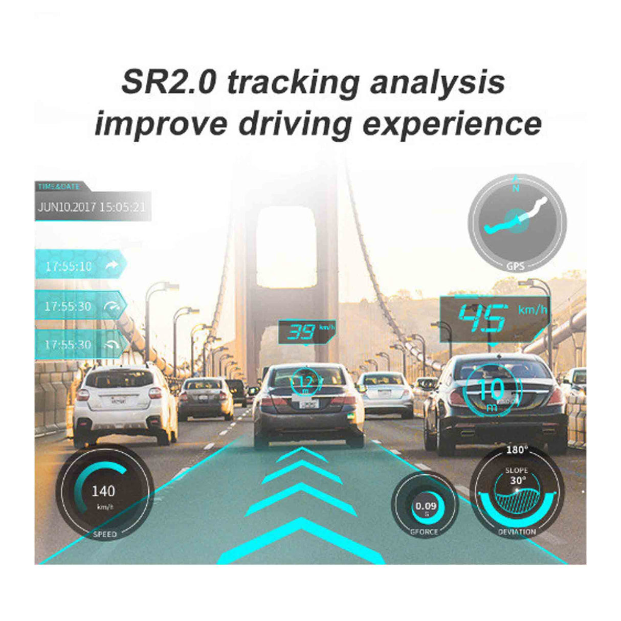 الراقيب داش كاميرا 4K مع رؤية ليلية - تشمل التركيب

