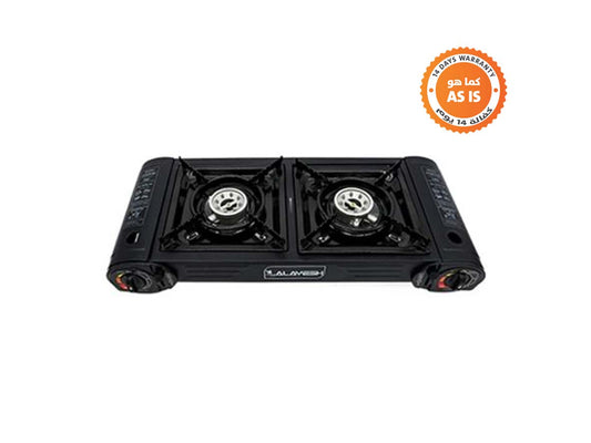 Alaysh Double Burner Gas Camping Stove Black (AS-IS)