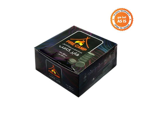 Alaysh Fire Camp Bakhor Charcoal Black Highly Flammable - 50 Pieces - 33Gm (AS-IS)