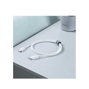 أنكر 322- كابل USB-C إلى USB-C - 6 أقدام - نايلون 6 - أبيض