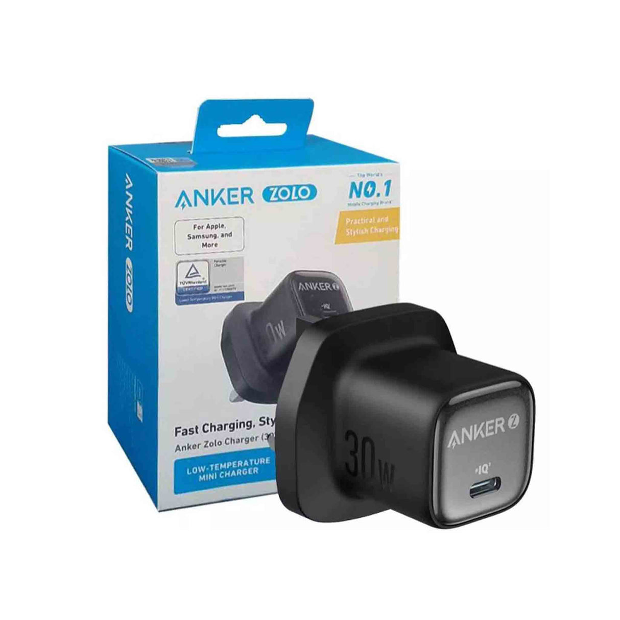 Anker Zolo Charger (30W, PD 3.0) - Black