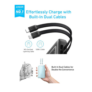 Anker Powercore Zolo - 20000mAh - PD 30W - Built-In USB-C Lightning - Balck - Zayoom