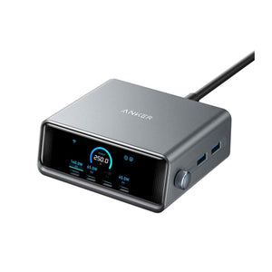 Anker Prime Charger (250W - 6 Ports - GaNPrime) - Silver - Zayoom
