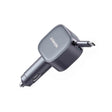 Anker Nano Car Charger (75W, USB-C Port, Built-in Retractable USB-C Cable) - Silver - Zayoom
