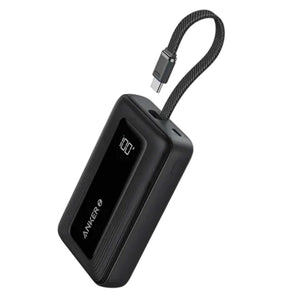 Anker Zolo Powercore - 10000mAh - PD 30W - Built-In USB-C Cable - Black - Zayoom