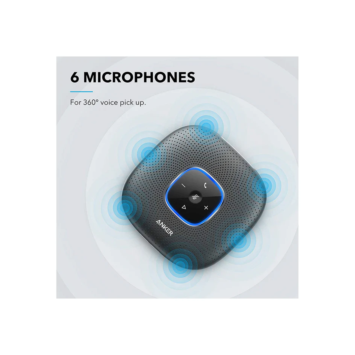 Anker Powerconf Bluetooth & USB Speakerphone - Black - ASIS
