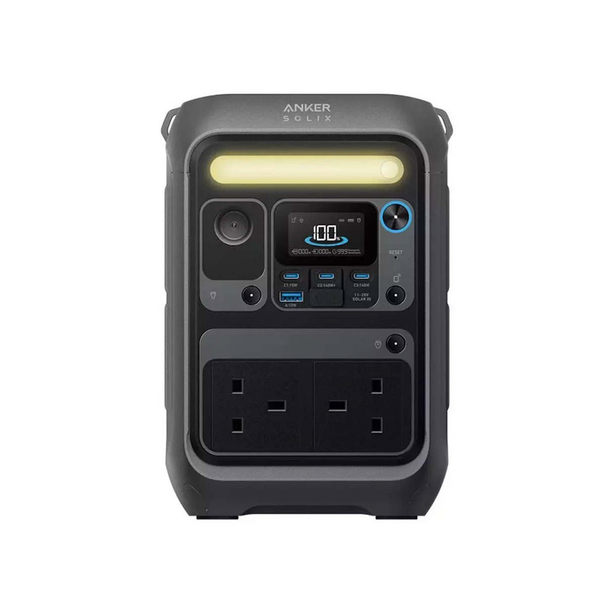 Anker SOLIX C300X AC Portable Power Station A1723211 - 288Wh - 300W - 600W Surge - Black