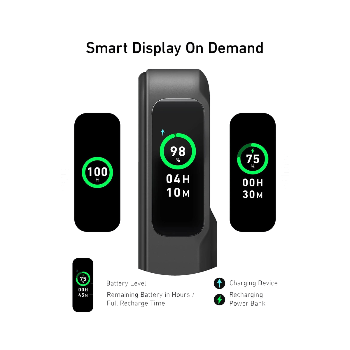 Anker MagGo Power Bank (10K) 15W Ultra-Fast Magnetic Charging with Smart Display - Black