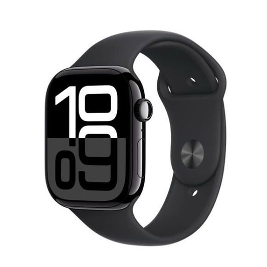 Apple Watch Series 10 GPS 46Mm Jet Black Aluminium Case - With Black Sport Band - M/L