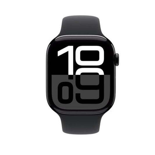 Apple Watch Series 10 GPS 46Mm Jet Black Aluminium Case - With Black Sport Band - M/L