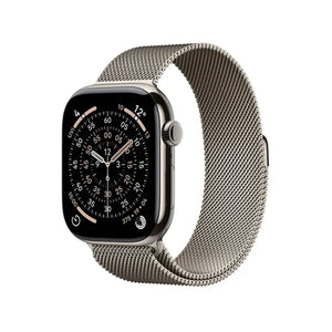 Apple Watch Series 11 GPS + Cellular 42mm Natural Titanium Case With Natural Milanese Loop