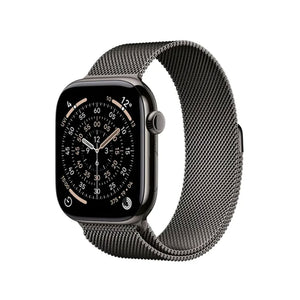 Apple Watch Series 11 GPS + Cellular 46mm Slate Titanium Case With Slate Milanese Loop - M/L