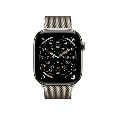 Apple Watch Series 11 GPS + Cellular 46mm Natural Titanium Case With Natural Milanese Loop - M/L