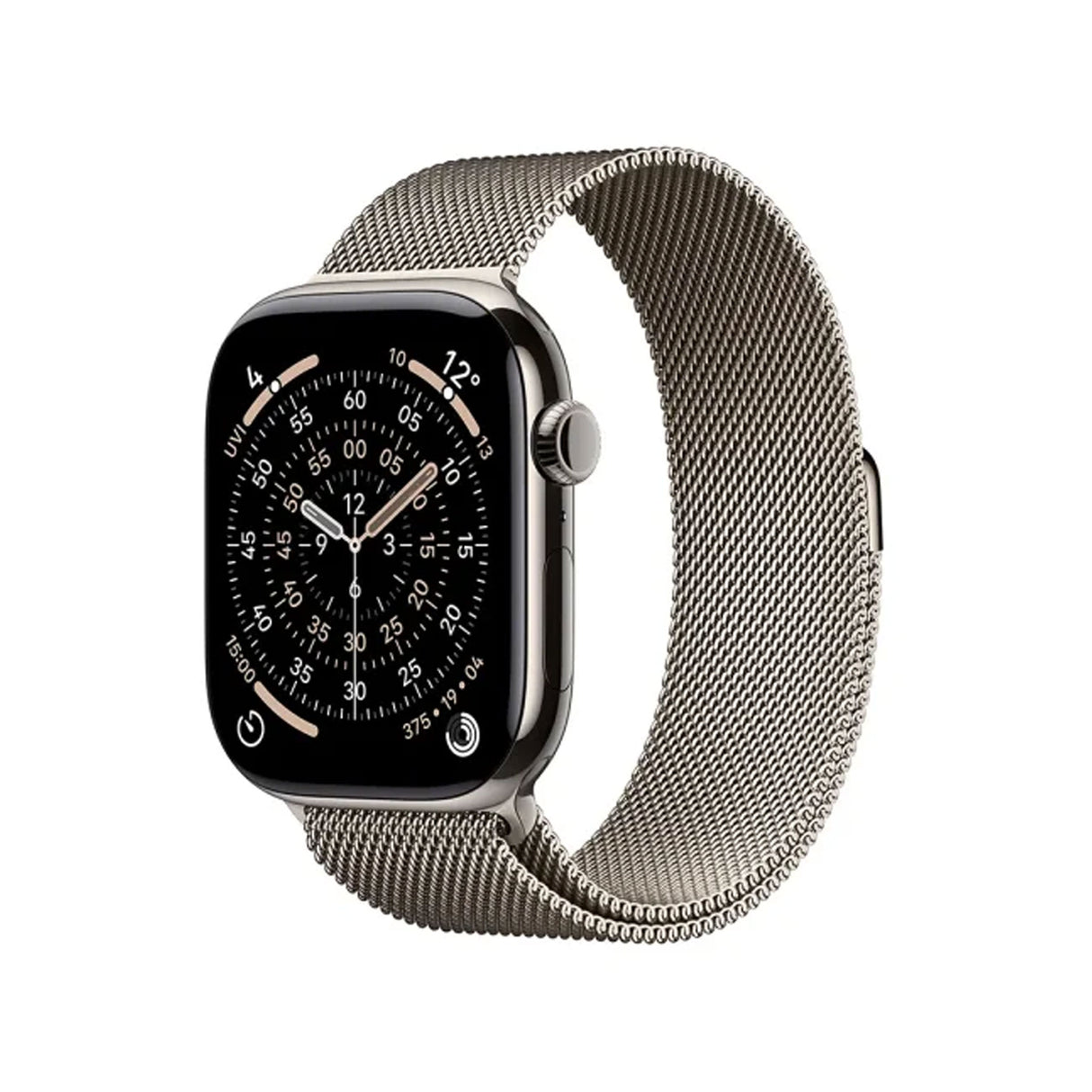 Apple Watch Series 11 GPS + Cellular 46mm Natural Titanium Case With Natural Milanese Loop - S/M
