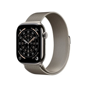 Apple Watch Series 11 GPS + Cellular 46mm Natural Titanium Case With Natural Milanese Loop - S/M