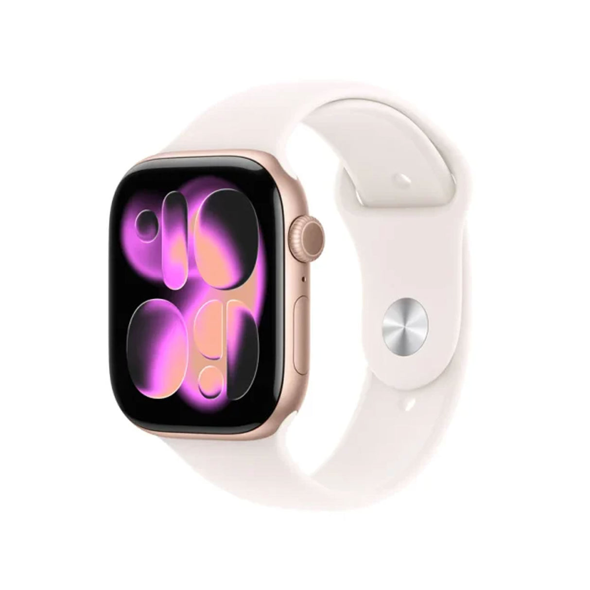 Apple Watch Series 11 GPS 46mm Rose Gold Aluminium Case With Light Blush Sport Band - M/L