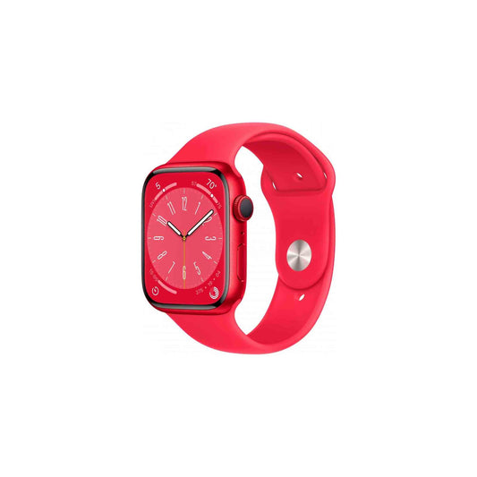 Apple Watch Series 8 - 45mm - GPS - Red Aluminum Case with Red Sport Band - S/M - (AS-IS)