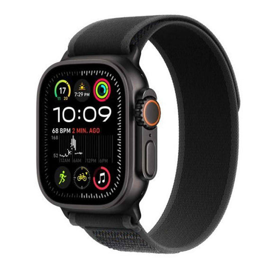 Apple Watch Ultra 2 GPS + Cellular 49Mm Black Titanium Case - With Black Trail Loop - M/L