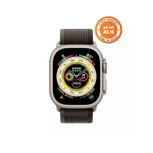 Apple Watch Ultra 2 GPS + Cellular - 49mm Titanium Case With Black/Grey Trail Loop M/L - (AS-IS)