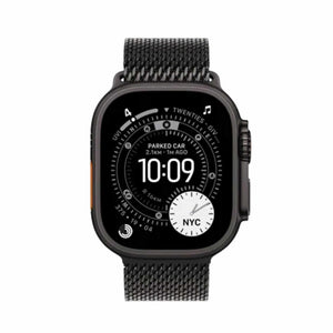 Apple Watch Ultra 3 GPS + Cellular 49mm Black Titanium Case with Black Titanium Milanese Loop - Medium