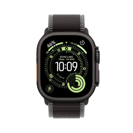 Apple Watch Ultra 3 GPS + Cellular 49mm Black Titanium Case With Black/Charcoal Trail Loop - M/L