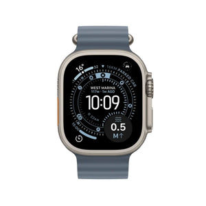 Apple Watch Ultra 3 GPS + Cellular 49mm Natural Titanium Case With Anchor Blue Ocean Band