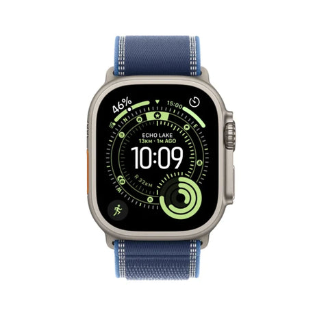 Apple Watch Ultra 3 GPS + Cellular 49mm Natural Titanium Case With Blue/Bright Blue Trail Loop - M/L