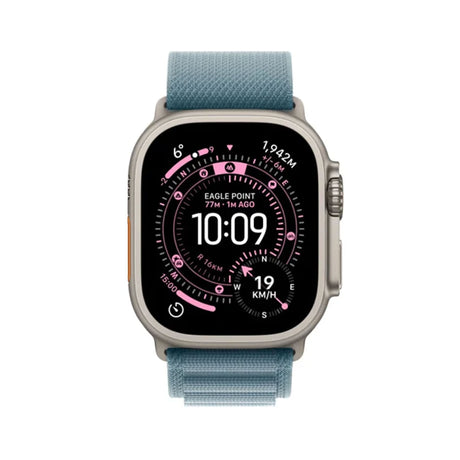 Apple Watch Ultra 3 GPS + Cellular 49mm Natural Titanium Case With Light Blue Alpine Loop - Large