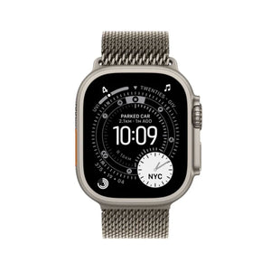 Apple Watch Ultra 3 GPS + Cellular 49mm Natural Titanium Case With Natural Titanium Milanese Loop - Small