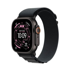 Apple Watch Ultra 3 GPS + Cellular 49mm Black Titanium Case With Black Alpine Loop - Small