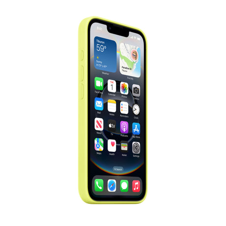 Apple iPhone 16e Silicone Case – Neon Yellow