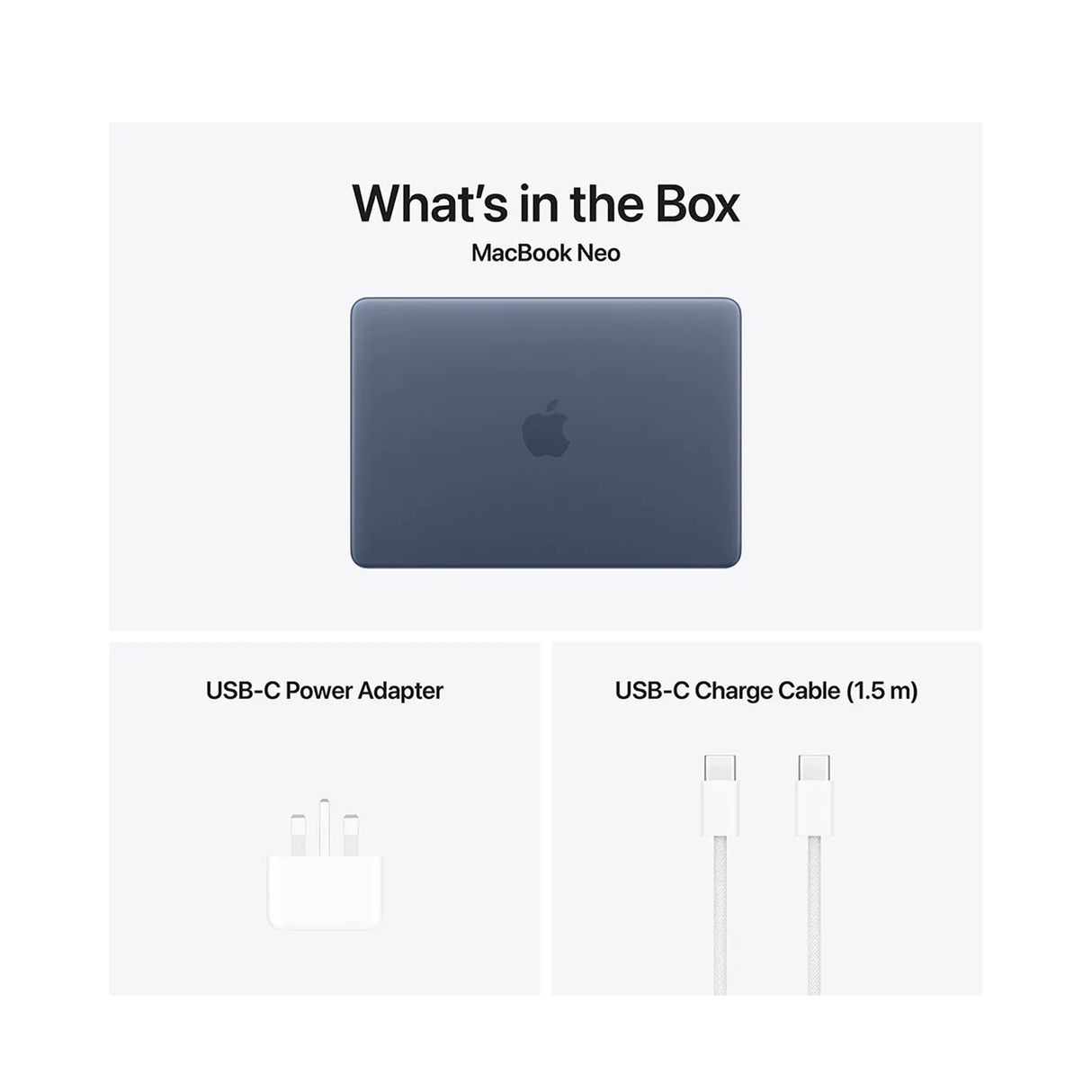 Apple MacBook Neo A18 Pro Chip With 6‑Core CPU and 5‑Core GPU - 8GB - 256GB SSD - Indigo