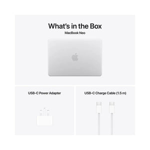 Apple MacBook Neo A18 Pro Chip With 6‑Core CPU and 5‑Core GPU - 8GB - 256GB SSD - Silver