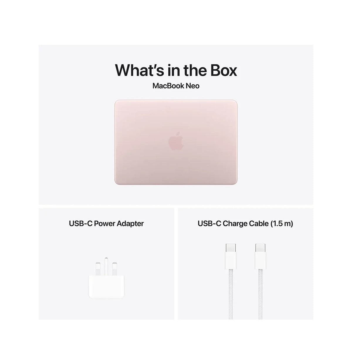 Apple MacBook Neo A18 Pro Chip With 6‑Core CPU and 5‑Core GPU - 8GB - 256GB SSD - Blush